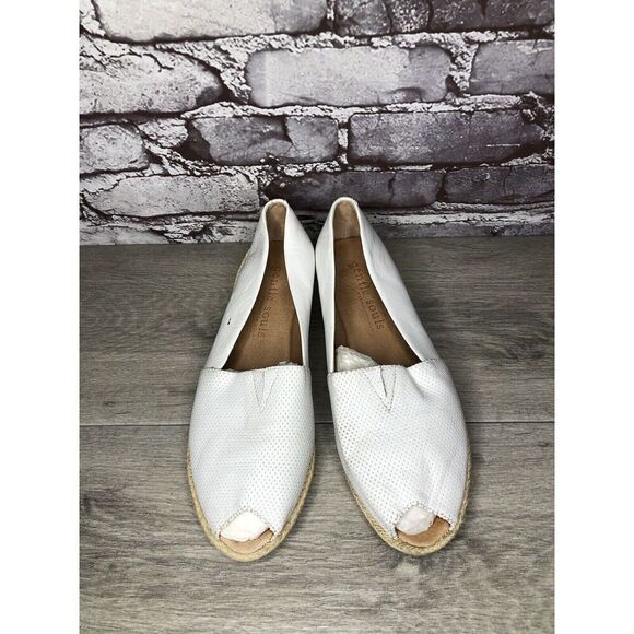 Kenneth Cole Gentle Souls White Leather Woven Wedge Sandals Women Sz 8.5M US/39 - Picture 16 of 16